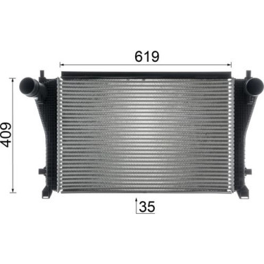 Mahle | Ladeluftkühler | CI 667 000P