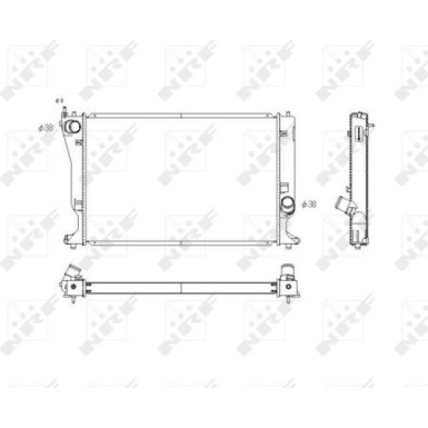 NRF | Kühler, Motorkühlung | 53768