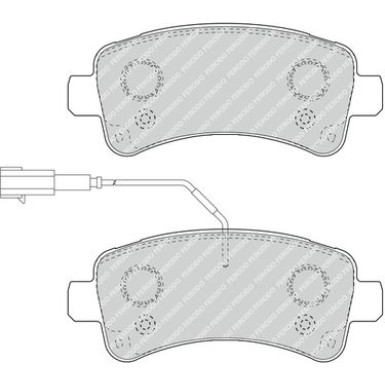 Ferodo | Bremsbelagsatz, Scheibenbremse | FVR4950