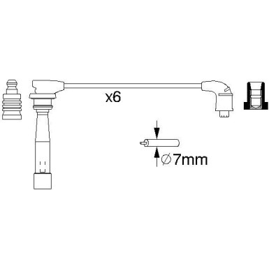 BOSCH | Zündleitungssatz | 0 986 356 992