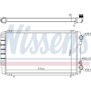 Nissens | Kühler, Motorkühlung | 63912A