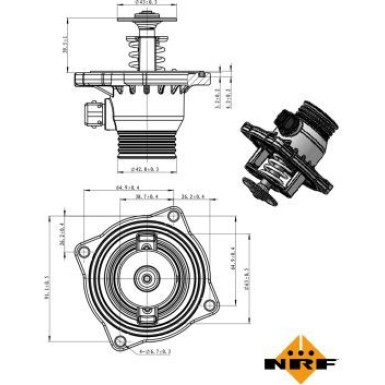 NRF | Thermostat, Kühlmittel | 725005