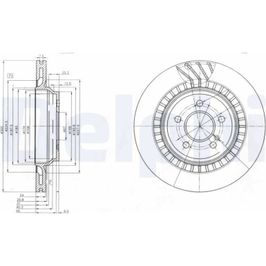 Delphi | Bremsscheibe | BG4144