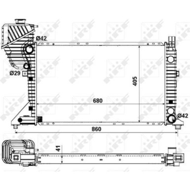 NRF | Kühler, Motorkühlung | 55348