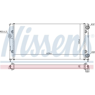 Nissens | Kühler, Motorkühlung | 651931