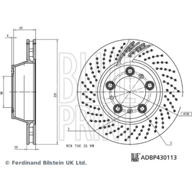 Blue Print | Bremsscheibe | ADBP430113