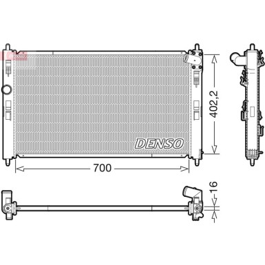 Denso | Kühler, Motorkühlung | DRM45050