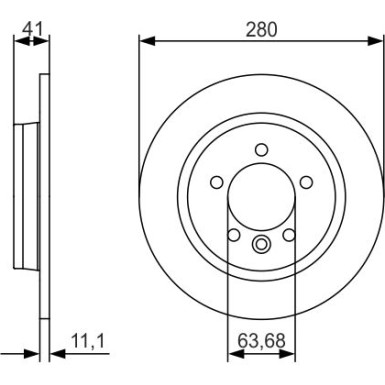 BOSCH | Bremsscheibe | 0 986 479 691