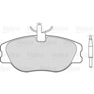 Valeo | Bremsbelagsatz, Scheibenbremse | 301064