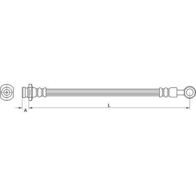 Metzger | Bremsschlauch | 4111549