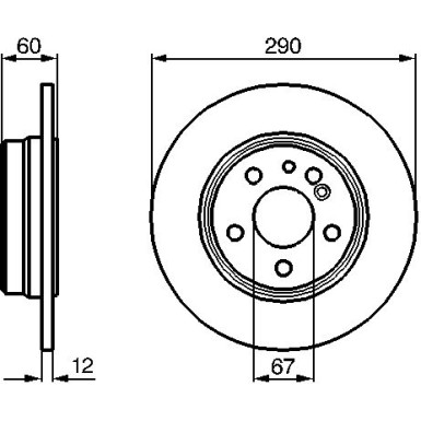 BOSCH | Bremsscheibe | 0 986 478 607