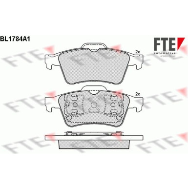 FTE | Bremsbelagsatz, Scheibenbremse | 9010354