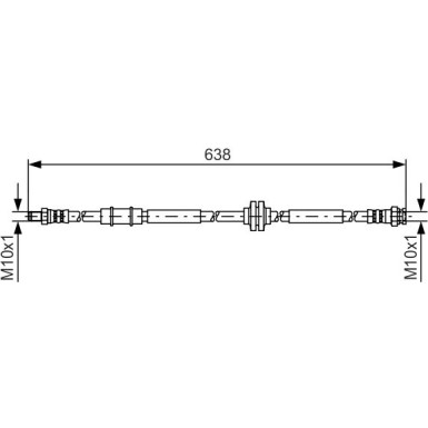 BOSCH | Bremsschlauch | 1 987 481 399