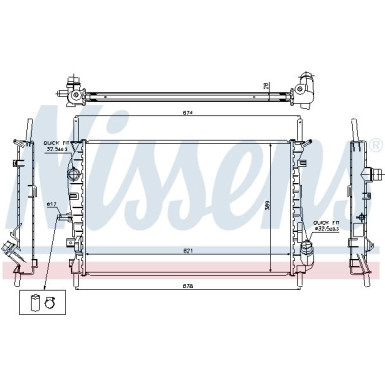 Nissens | Kühler, Motorkühlung | 69252