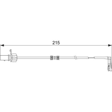 BOSCH | Warnkontakt, Bremsbelagverschleiß | 1 987 474 489