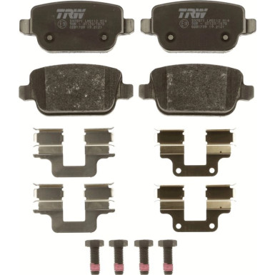 TRW | Bremsbelagsatz, Scheibenbremse | GDB1709