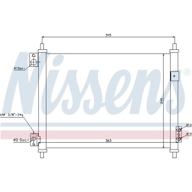 Nissens | Kondensator, Klimaanlage | 940078