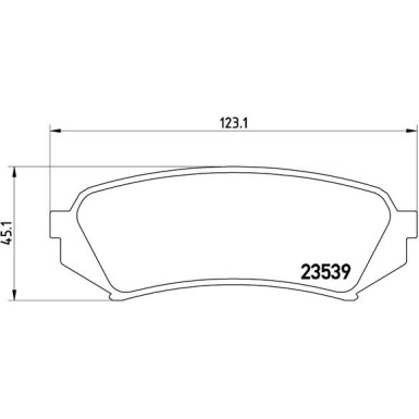 Brembo | Bremsbelagsatz, Scheibenbremse | P 83 049