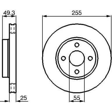 BOSCH | Bremsscheibe | 0 986 479 084