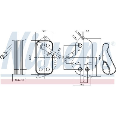 Nissens | Ölkühler, Motoröl | 90689