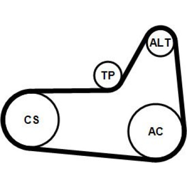 ContiTech | Keilrippenriemensatz | 6PK1180K4