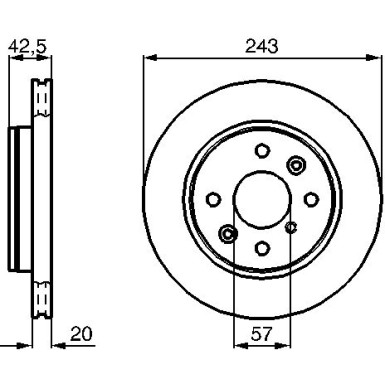 BOSCH | Bremsscheibe | 0 986 478 659