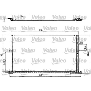 Valeo | Kondensator, Klimaanlage | 817657