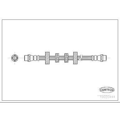 Corteco | Bremsschlauch | 19020444