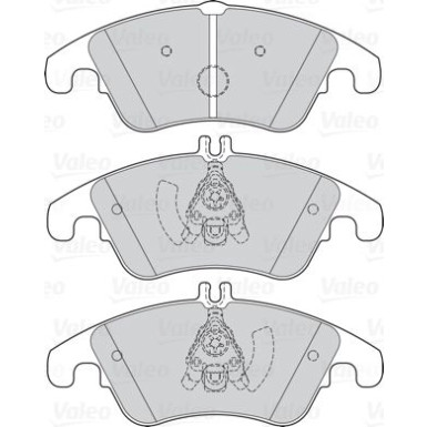 Valeo | Bremsbelagsatz, Scheibenbremse | 302160