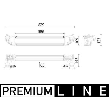 Mahle | Ladeluftkühler | CI 620 000P