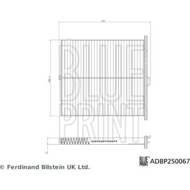 Blue Print | Filter, Innenraumluft | ADBP250067