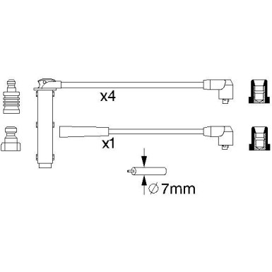 BOSCH | Zündleitungssatz | 0 986 356 731