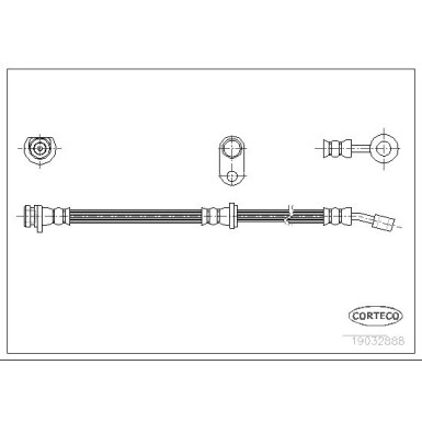 Corteco | Bremsschlauch | 19032888