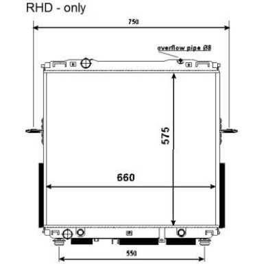 NRF | Kühler, Motorkühlung | 53368