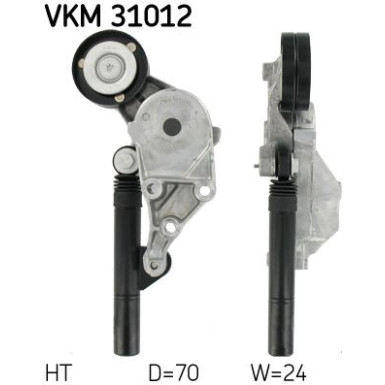 SKF | Spannrolle, Keilrippenriemen | VKM 31012