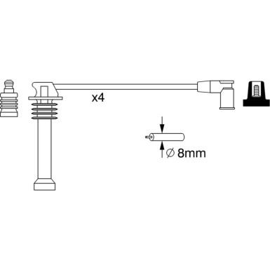 BOSCH | Zündleitungssatz | 0 986 357 271