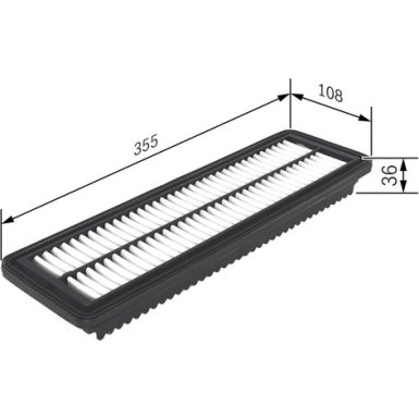 BOSCH F 026 400 455 Luftfilter