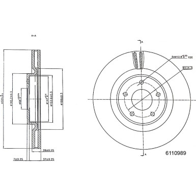 Metzger | Bremsscheibe | 6110989