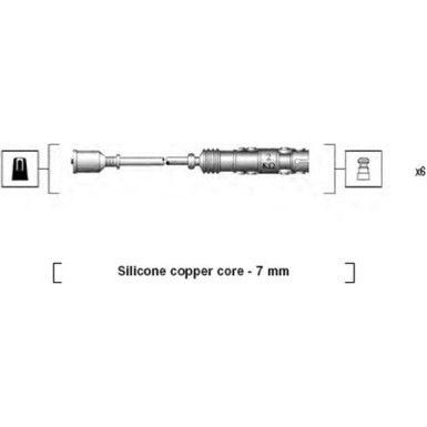 Magneti Marelli | Zündleitungssatz | 941455010942