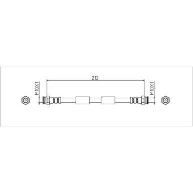 Metzger | Bremsschlauch | 4111807