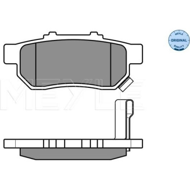 Meyle | Bremsbelagsatz, Scheibenbremse | 025 217 3813/W