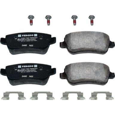 Ferodo | Bremsbelagsatz, Scheibenbremse | FDB1798 Ferodo | Bremsbelagsatz, Scheibenbremse | FDB1798