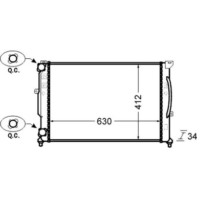 Mahle | Kühler, Motorkühlung | CR 1423 000S