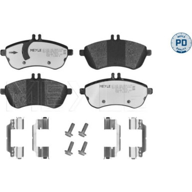 Meyle | Bremsbelagsatz, Scheibenbremse | 025 243 0620-1/PD