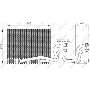 NRF | Verdampfer, Klimaanlage | 36098