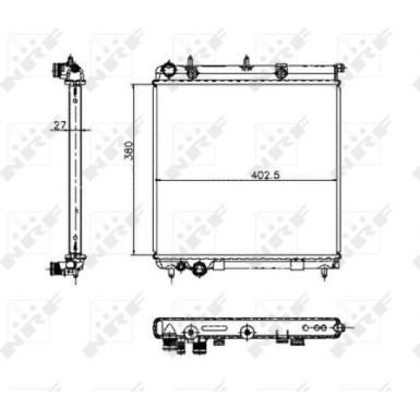 NRF | Kühler, Motorkühlung | 50447