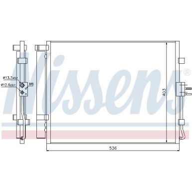 Nissens | Kondensator, Klimaanlage | 940217