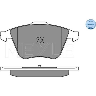 Meyle | Bremsbelagsatz, Scheibenbremse | 025 240 2120
