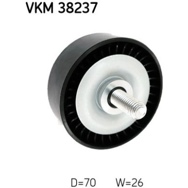 SKF | Umlenk-/Führungsrolle, Keilrippenriemen | VKM 38237