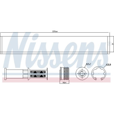 Nissens | Trockner, Klimaanlage | 95598